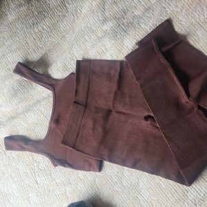 Zara ribbed seamless set